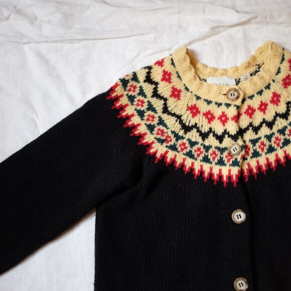 Doen kids Fair Isle wool cardigan - Picture 5 of 9